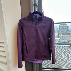 Women's Purple North Face Zip Up - Size Small
